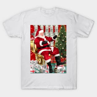 Christmas Santa Claus Money meme T-Shirt